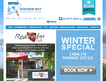 Tablet Screenshot of goughsbaycaravanpark.com.au